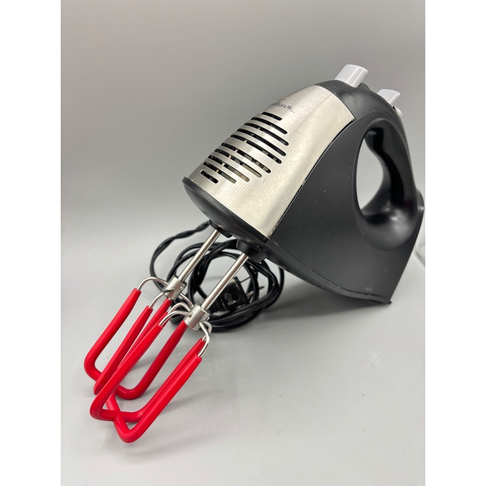 Hamilton Beach 62645 6-Speed Hand Mixer Red Silicone Beaters